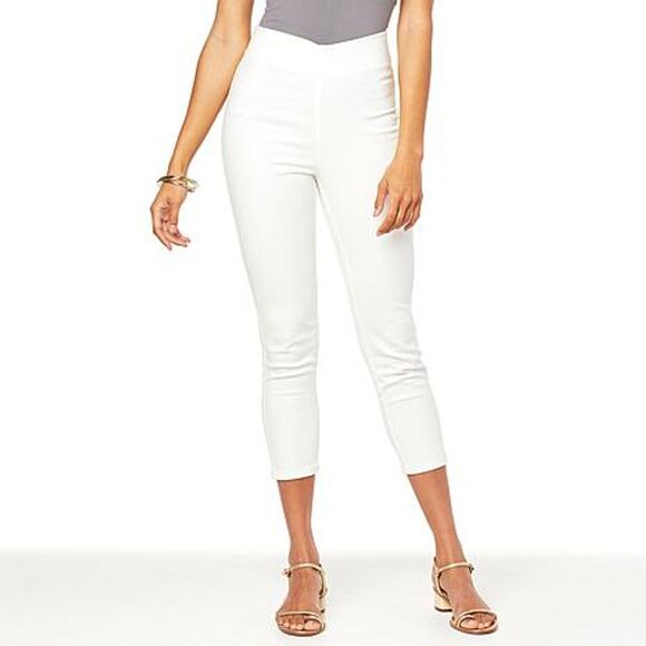 G by Giuliana Retro Slim Crop Pant with Hide-and-Chic Waistband Size 8P NWT - Picture 1 of 1